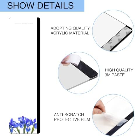 Office Desk Accessories 2pcs Multifunction Computer Monitor Memo Board - Transparent Computer Side Panel Memo Creative Monitor Side Panel Suitable for Office Home Desktop (Monitor Memo Board8#) - Image 4