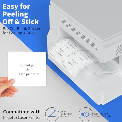 1" x2-5/8 Shipping Address Labels, Blank Mailing Labels, 30-UP White Self-Adhesive Name Tag Stickers for Inkjet and Laser Printer [500 Sheet 15000 Labels] - Image 4