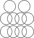 Nitrile Rubber O-Rings 87.1mm OD 80mm ID 3.55mm Width, Metric Sealing Gasket for Plumbing, Gas, Automotive and Faucet Repair, Pack of 10 by HUANLING