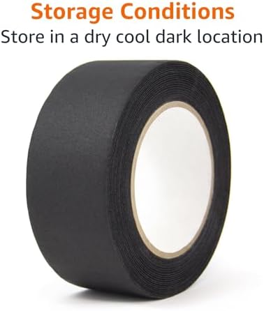 Amazon Basics No Residue, Non-Reflective Gaffers Tape for Photography, 2 inch x 90 feet, Black (Pack of 2) - Image 2