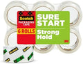 Scotch Sure Start Packing Tape Refill, 1.88 in x 54.6 yd, 6 Rolls by ScotchBrand