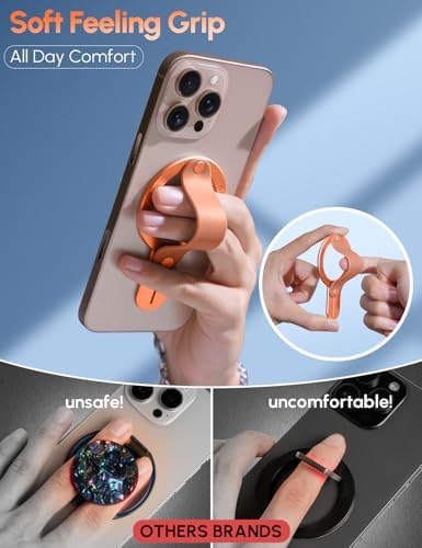 GripMate for MagSafe Phone Grip for iPhone, Slim Magnetic Phone Ring Holder - Image 3