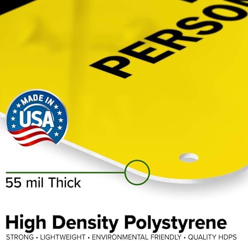 Caution Personal Protective Equipment Required Beyond This Point Bilingual Osha Sign, 24x30 Inches, 55 mil thick HDPS (high density polystyrene), Made in USA by My Sign Center - Image 3