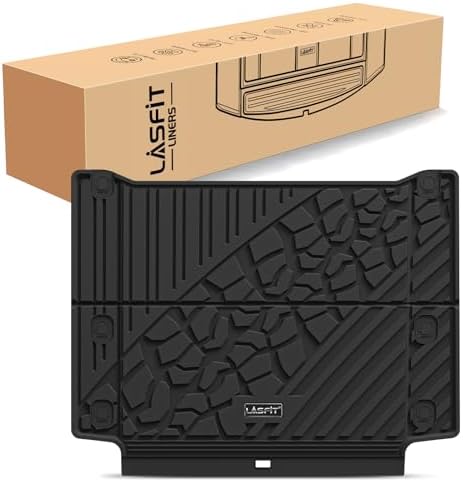 LASFIT Cargo Mat for Jeep Wrangler 4XE 2021-2025 4 Doors with Subwoofer by LASFIT