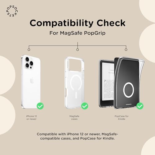 PopSockets Phone Grip for MagSafe, Magnetic Holder, Phone Stand, Enamel - Enamel Sun Fire - Image 5