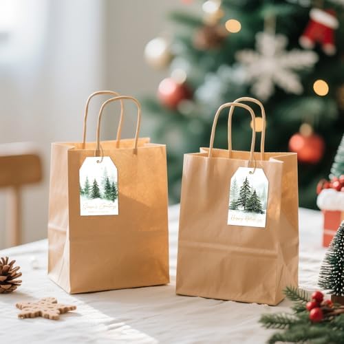 joycraft 50Pcs Christmas Gift Tags, 6 Styles Green Christmas Tree Tags - Image 5