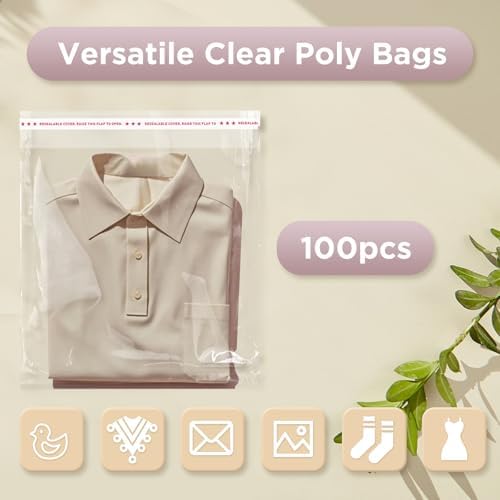 Egofine Self Sealing Cellophane Bags 30 PCS, Crystal Sealed Clear Bags for 11x14 Art Prints, Bag Size: 11.41x14.57 inches - Image 5