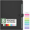 Forvencer Expanding File Folder 8 Pocket, Accordion File Organizer, Letter by Forvencer