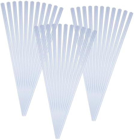 DOITOOL 40pcs Transparent Slide Grip Binding Bars for Documents Pull Rod Clip Binders for School Office Home Use Easy Page Addition Removal Sturdy Lightweight Design by DOITOOL