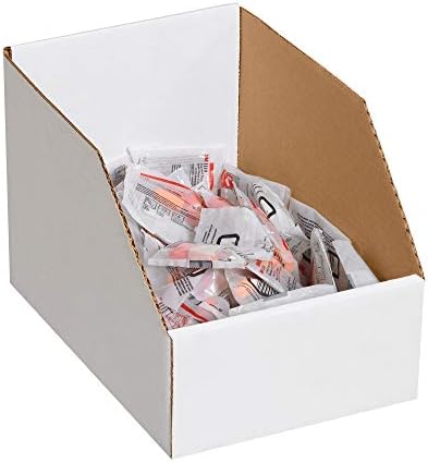 Box USA BBINJ8128 Jumbo Open Top Bin Boxes, 8" x 12" x 8", Oyster White (Pack of 25) - Image 3