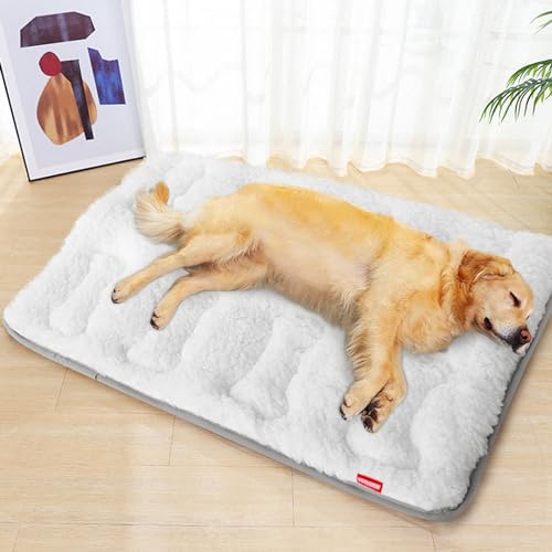 Dog Bed Crate Mat(42" X 28"), Soft Plush Dog Bed Pad - Image 6