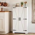 Unikito Kitchen Pantry Storage Cabinet with Adjustable Shelves, White by Unikito