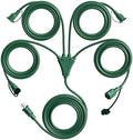 Eversimpleinc 1 to 4 Splitter Extension Cord, 3 Prong Plug 46FT by EversimpleInc