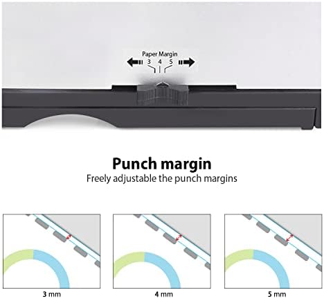MAKEASY Comb Binding Machine - Punch 12 Sheet, Easy Punch No Jam, Heavy-Duty Metal Build, Book Binder for Office Reports & Home School Projects, Includes 100 Combs, Letter/A4/A5 Compatible - Image 3
