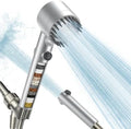 Filtered Shower Head with Handheld, High Pressure Water Flow and Multiple Spray Modes Shower Head with Filter, Power Wash for Hard Water, Showerhead with ON/OFF Switch for Pets Bath (Silver) by Sipaote