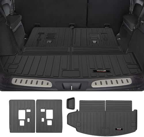 Custom for 2016-2026 Dodge Durango 6/7 Seat Cargo Mats Trunk Liner and Rear Seat Backrest Mat All Weather TPE Protection Mat Accessories (for 2016-2026 Dodge Durango) - Image 3