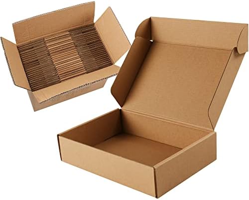 9x6x2 Brown Cardboard Corrugated Boxes 30 Pack, Shipping Boxes for Small Business Mailing Boxes, Mailer Packaging Boxes by werfami