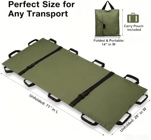 Portable Gurney Stretcher for Patient & Large Dog Rescue, 400 lbs - Image 4