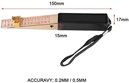 Hilitand 1Pc Wedge Shaped Vernier Feeler Inspection Flatness Measuring Tool for House Engineering (0.2mm) - Image 4