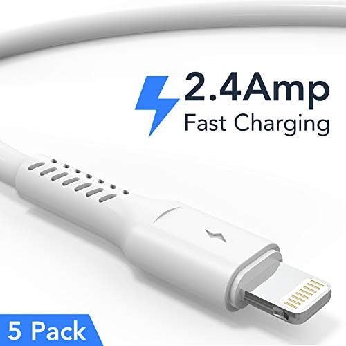 4 inches iPhone Charger Cord Short, 5Pack Small USB A to Lightning Cable Fast Charging Compatible with Apple iPhone 13 12 11 Pro Max Xs X 8 Plus SE2, iPad Air/Mini, Portable Charger - Image 2