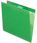 Pendaflex Reinforced Hanging File Folders, Letter Size, Bright Green, 1/5 Cut, 25/BX (4152 1/5 BGR) by Pendaflex