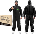 Painting Protective Suit, SMS Full Body Hazmat Suits Coveralls with Hood and Elastic Wrists for Mechanic Work by RAYGARD