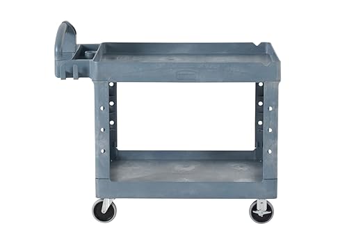 Rubbermaid Commercial Products BRUTE Heavy Duty 2-Shelf Utility/Service Cart - Image 17