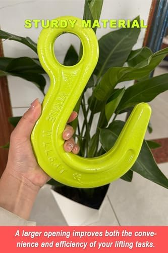 Heavy Duty Weight Large Opening Lifting Hooks 2 Pack 11904 lbs G80 Alloy Steel Crane Hook for Equipment Lifting, Harbor Transport, Construction Work【2 Pack *5.4t】 - Image 3