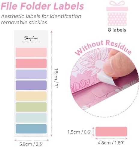 SKYDUE Accordion File Organizer, Floral Expanding File Folders with 5 Pockets, Cute Document Organizer for Paper Bills Receipt Storage, School Office & Hospital Supplies Letter/A4 Size Pink - Image 4