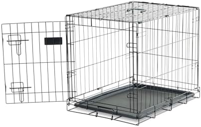 Carlson Pet Products SECURE AND FOLDABLE Single Door Metal Dog Crate, Small, 24.0"L x 18.0"W x 19.0"H - Image 4