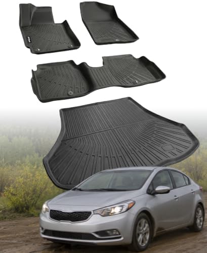 Floor Mats for Kia Forte(Only Sedan) 2014-2018 by RYStark