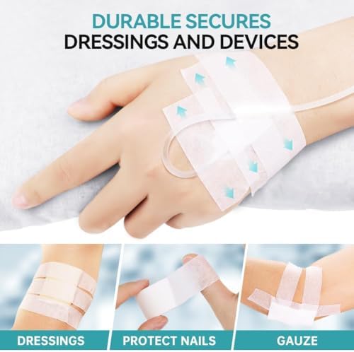 Dimora Paper Medical Tape 16 Rolls- Hypoallergenic White Surgical Tape for Sensitive Skin，Breathable First Aid Wound Tape with Pain-Free Removal，Secures Dressing and Medical Devices -1" x 10 Yards - Image 3
