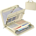 ENGPOW Accordion File Organizer,Fireproof Expanding File Folder with Multi Pockets,13 Pockets Document Organizer Bag with Handle & Labels,Portable Home Travel Safe Storage for Letter A4 Files,Beige by ENGPOW