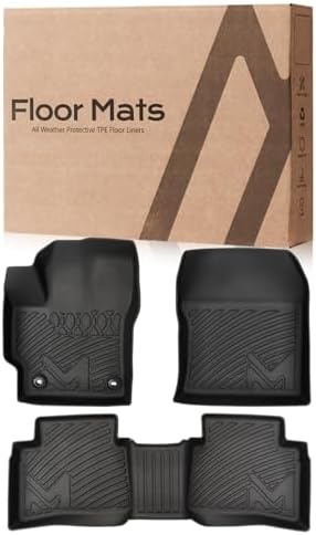 TPE Automotive Floor Mats Custom for 2020-2026 Toyota Corolla(Include Hybrid Exclude Hatchback), All Weather Cover Protection Waterproof Black Floor Liner Front & Rear Row Full Set Car Mats, 3PCS - Image 7