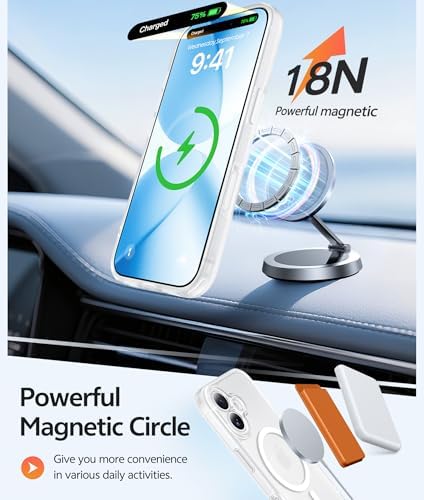 FNTCASE for iPhone 17 Case, Compatible with Magsafe, Glass Screen Protector - Image 3