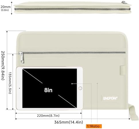 ENGPOW Expanding File Folder,Fireproof 13 Pockets Document Organizer Bag - Image 6