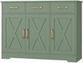 HOSTACK Kitchen Buffet Cabinet with Storage, Sideboard Coffee Bar, Green by HOSTACK
