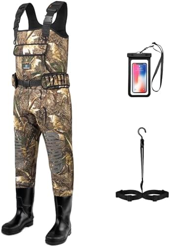 Trudave Chest Waders for Men & Women Waterproof, Fishing Neoprene Waders, Hunting Waders with Boots by Trudave