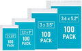 Small Plastic Bags, 400 PCS Mini Baggies, 4 Assorted Sizes by WOWDING