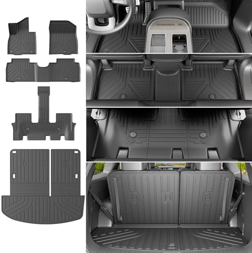 powoq Floor Mats Cargo Mat Compatible with 2026 Palisade 7 Seats Fuel by powoq