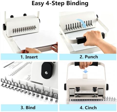 Universal Cinch Binding Machine Hole Pitch 2:1 & Book Binding Kits - Image 4