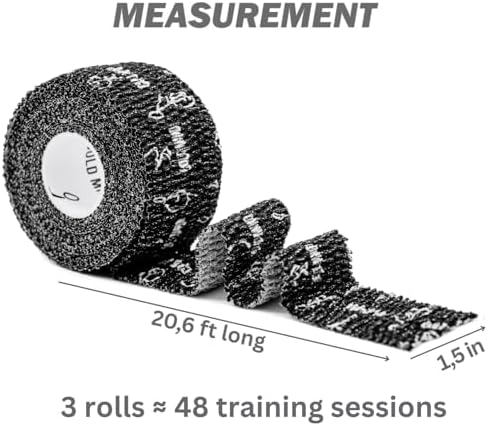 WARM BODY COLD MIND Lifting Thumb Tape for Weightlifting |1.5" x 20.6ft| - Hook Grip Tape for Gym, Powerlifting, Deadlift, Weight Lifting, Athletic Finger Wrap - Image 3