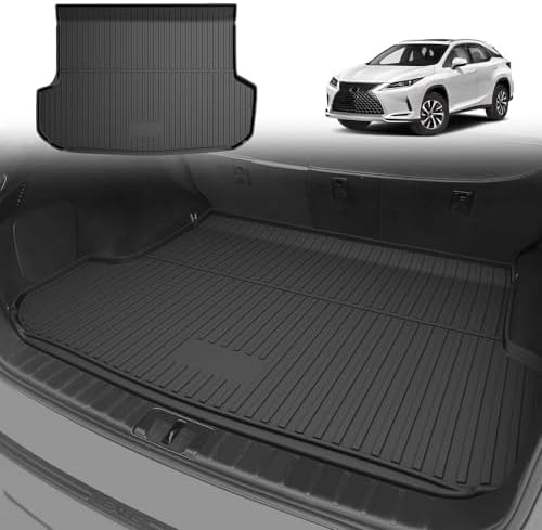 Original RX Cargo Liners for Lexus RX RX350/RX450h 2016-2022 (Not for RX350L & RX450hL) - Custom Fit TPE All Weather Rubber Trunk Liner Odorless Anti-Slip Cargo Mat by IKABEVEM