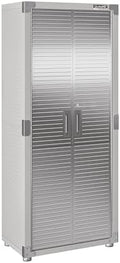 Seville Classics UltraHD Solid Steel Lockable Metal Storage Cabinet Locker Organizer, w/Adjustable Shelves for Garage, Warehouse, Office, Classroom, Granite, 30" W x 18" D x 72" H by Unknown