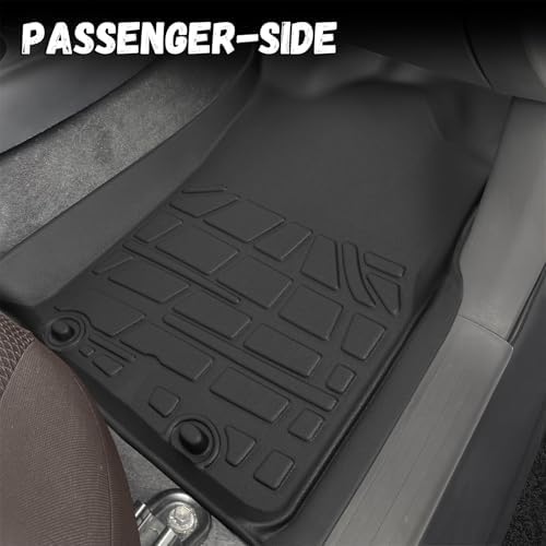 Floor Mats for Toyota Tacoma 2005-2015 Double Cab (Only Fit Automatic), Custom Fit All-Weather TPE Floor Liners, Front & 2nd Row Mat for Tacoma Car Accessories - Image 4
