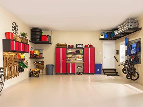 NewAge Products Red Bold Series 9PC Garage Cabinetry Set · 24-Gauge Steel · Fully Welded · 156" W x 18" D x 76.75" H, 50682 - Image 2