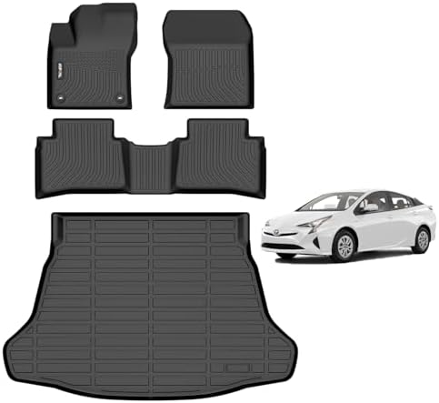 Custom Fit TPE Floor Mats & Cargo Liners for 2016-2022 Toyota Prius by AIPOIL