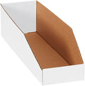 Tape Logic TLBINBWZ518 Open Top Bin Boxes, 5" x 18" x 4-1/2", White (Pack of 50) by TapeLogic