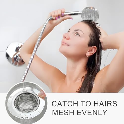 3pcs Heavy Duty Stainless Steel Slop Basket Filter Trap, 4.5" Top / 2.95" Mesh Metal Sink Strainer,Perfect for Kitchen Sink/Bathroom Bathtub Wash Basin Floor Drain Balcony Drain Hole,Utility - Image 6