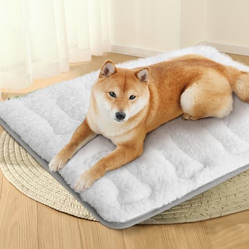 Dog Bed Crate Mat(36" X 23"), Soft Plush Dog Bed Pad Machine Washable Crate Pad, Dog Sleeping Mat with Anti Slip Bottom - Image 6